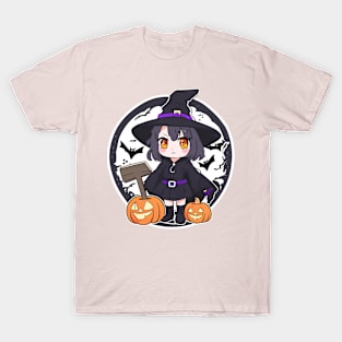 Halloween-Witches Chibi style T-Shirt